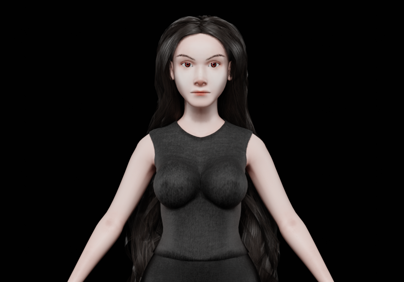 Standard pretty woman V33970 3D 모델 .c4d .max .obj .3ds .fbx .stl .blend 