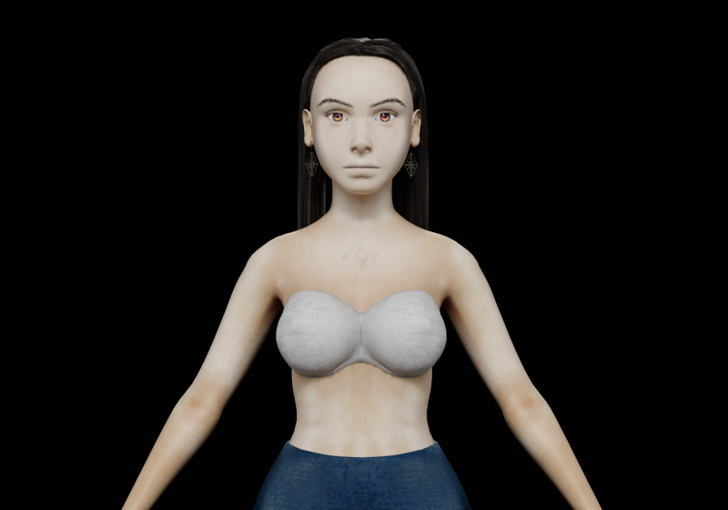 Sweet cool woman V31294 3D-Modell .c4d .max .obj .3ds .fbx .stl .blend 