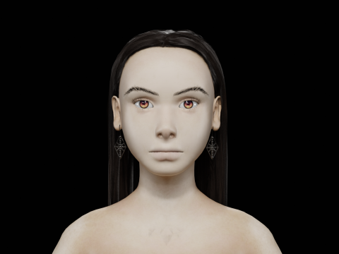 Sweet cool woman V31294 3D-Modell