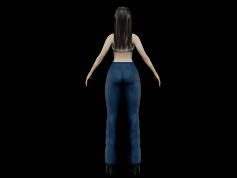 Sweet cool woman V31294 3D-Modell