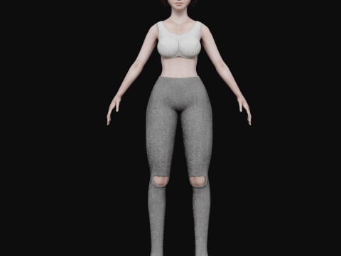 Sweet pretty woman V25593 3D Model