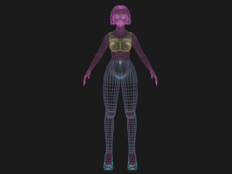 Sweet pretty woman V25593 3D Model