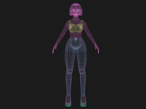 Sweet pretty woman V25593 3D Model