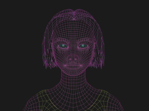 Sweet pretty woman V25593 3D Model