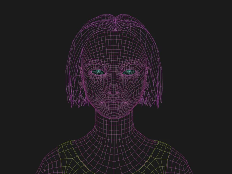 Sweet pretty woman V25593 3D Model