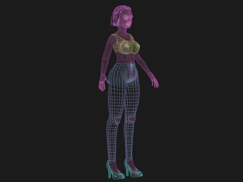 Sweet pretty woman V25593 3D Model