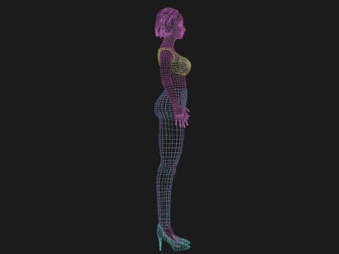 Sweet pretty woman V25593 3D Model