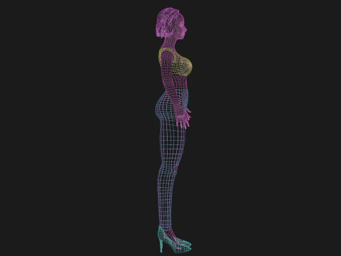 Sweet pretty woman V25593 3D Model