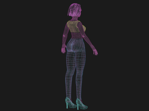 Sweet pretty woman V25593 3D Model