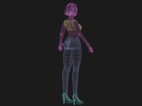Sweet pretty woman V25593 3D Model
