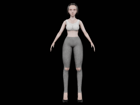 Sweet pretty woman V25593 3D Model