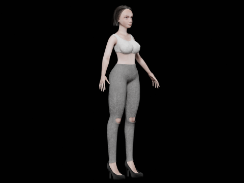 Sweet pretty woman V25593 3D Model