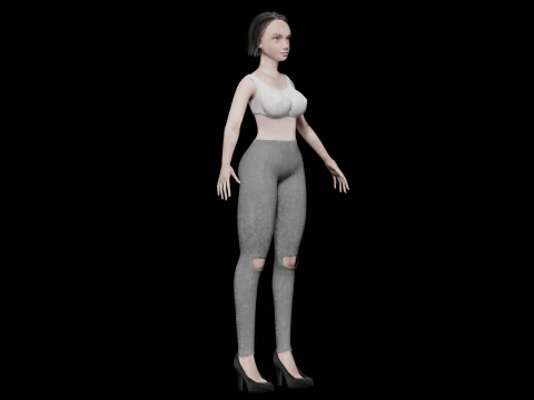 Sweet pretty woman V25593 3D Model