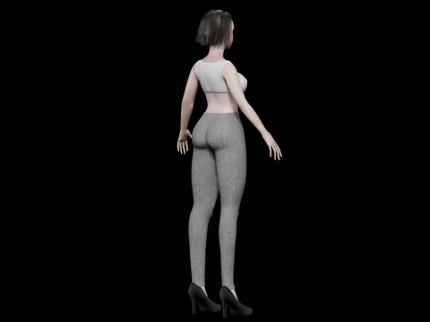 Sweet pretty woman V25593 3D Model