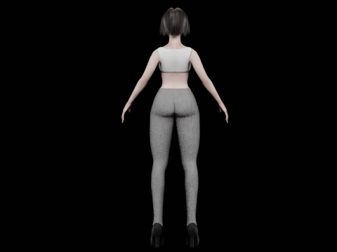 Sweet pretty woman V25593 3D Model