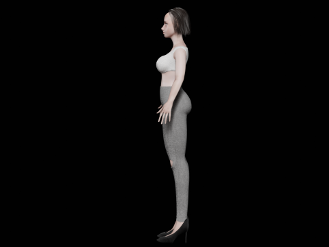 Sweet pretty woman V25593 3D Model