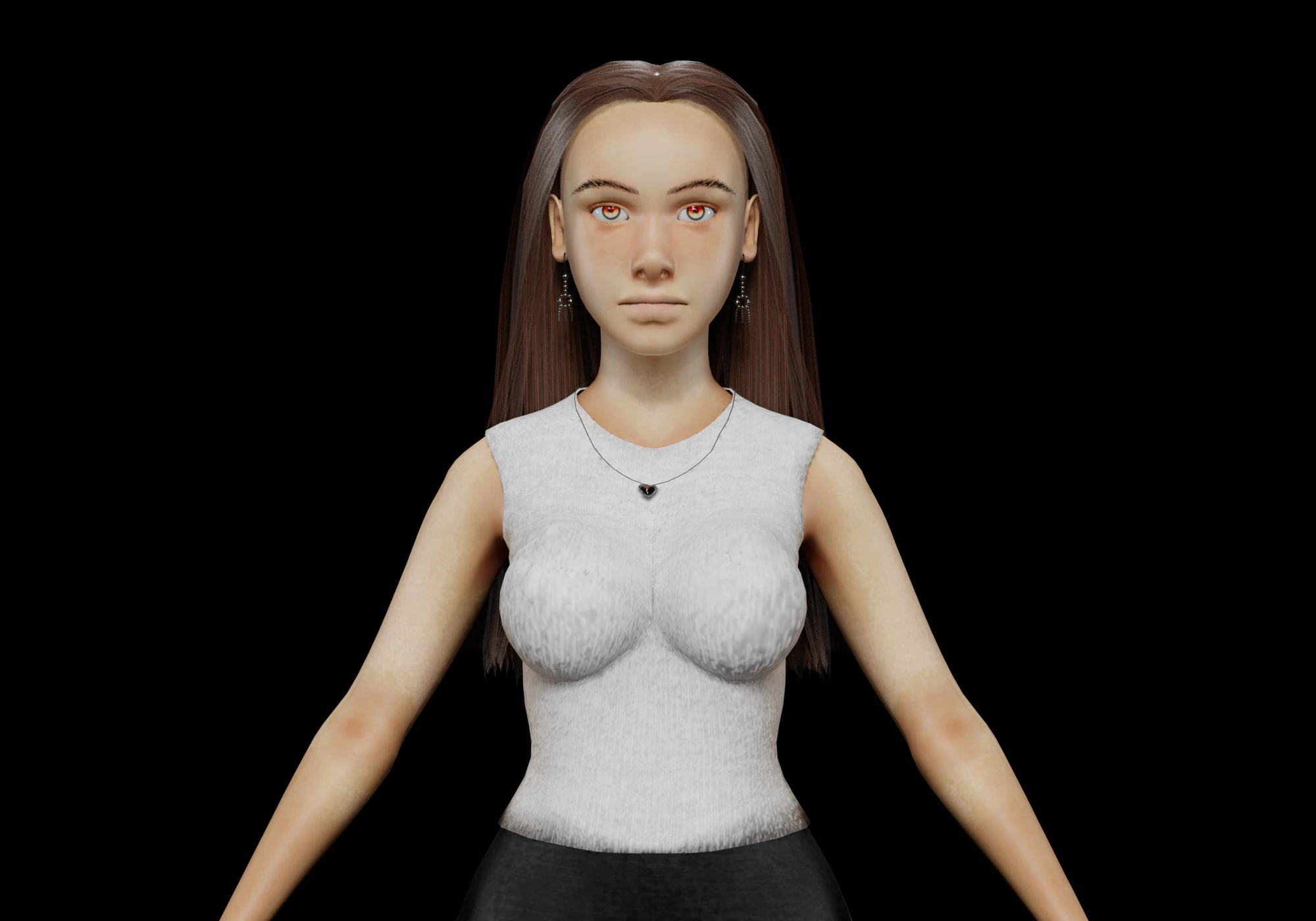 Young basic woman V29562 3D Model .c4d .max .obj .3ds .fbx .stl .blend 