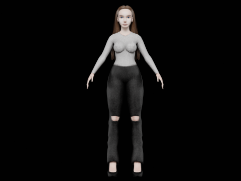 Young beautiful woman V30469 3D मॉडल