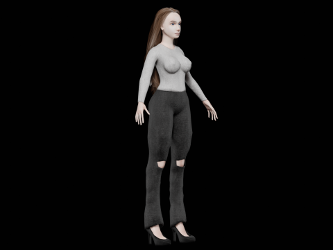 Young beautiful woman V30469 3D मॉडल