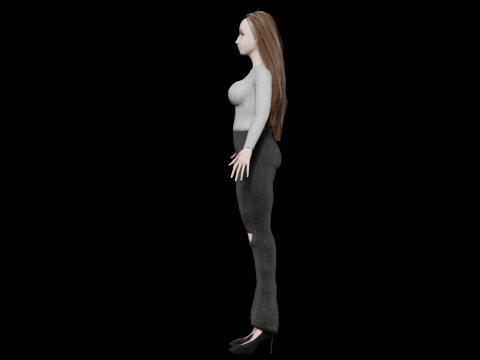 Young beautiful woman V30469 3D मॉडल