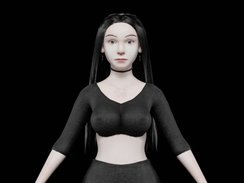 Młoda klasyczna kobieta V29513 Model 3D