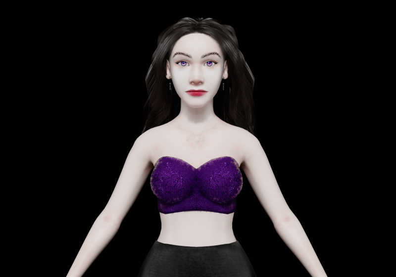 Young party woman V28633 Model 3D .c4d .max .obj .3ds .fbx .stl .blend 