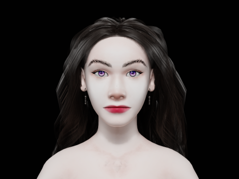 Young party woman V28633 Model 3D