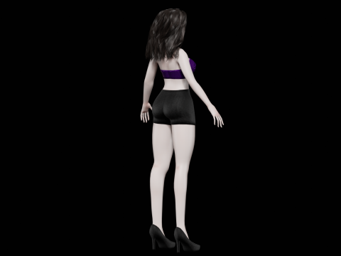Young party woman V28633 Model 3D