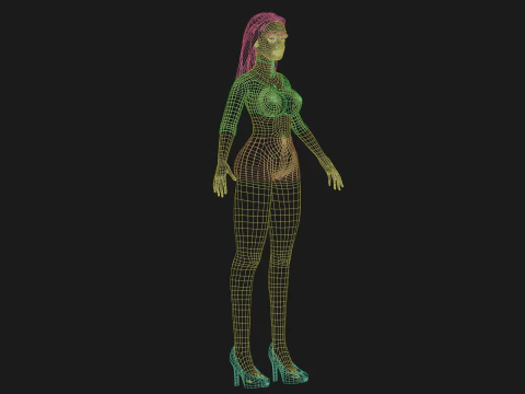 Young pretty woman V26097 3D Model