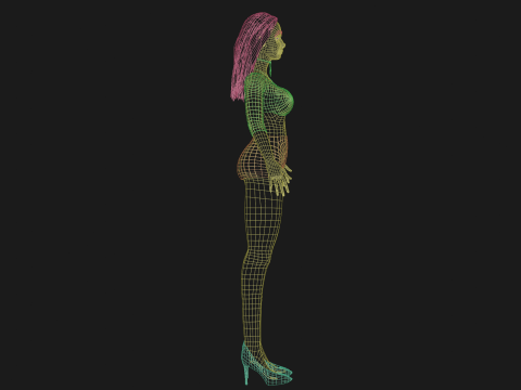 Young pretty woman V26097 3D Model