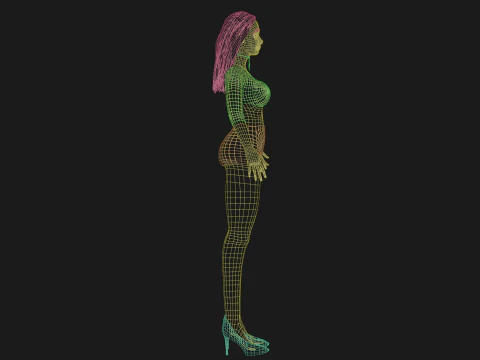 Young pretty woman V26097 3D Model