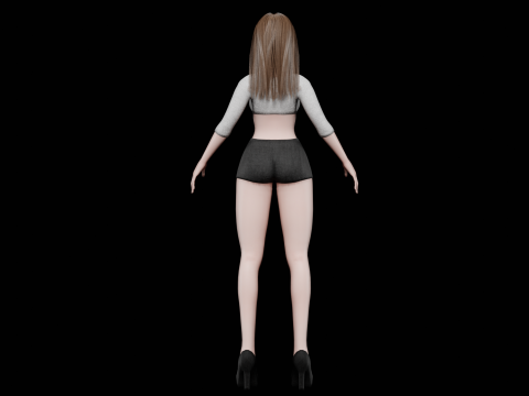 Young pretty woman V26097 3D Model
