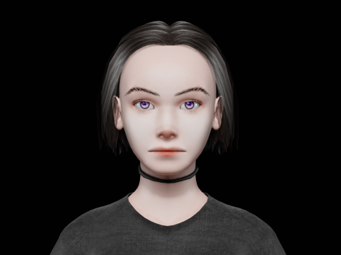Young standard woman V25937 3D Model