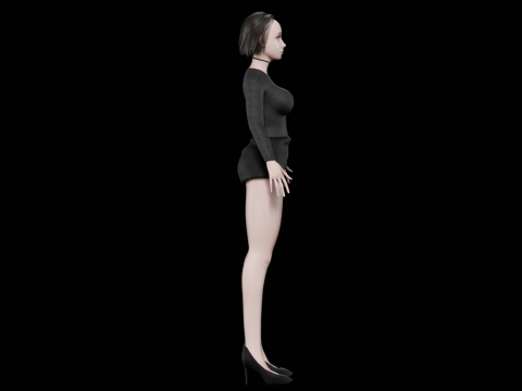 Young standard woman V25937 3D Model