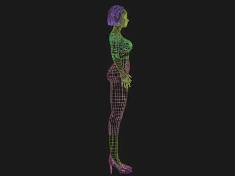 Young teen woman V27859 3D Model