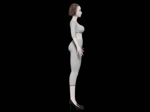 Young teen woman V27859 3D Model