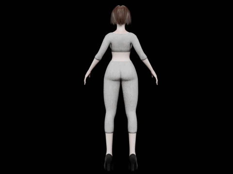 Young teen woman V27859 3D Model