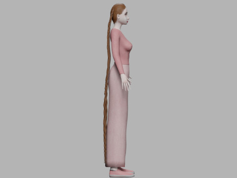 Basic teen woman V30675 Modèle 3D