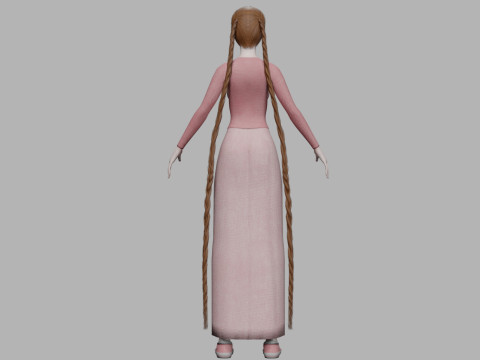 Basic teen woman V30675 Modèle 3D