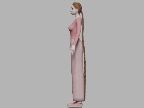 Basic teen woman V30675 Modèle 3D