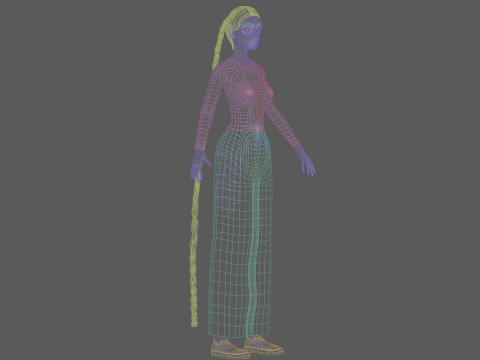 Basic teen woman V30675 Modèle 3D