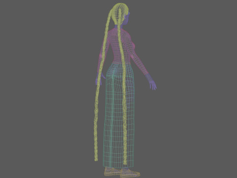 Basic teen woman V30675 Modèle 3D