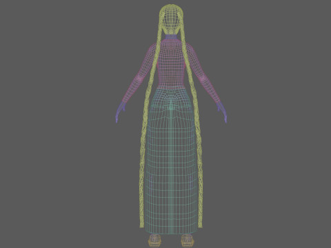 Basic teen woman V30675 Modèle 3D
