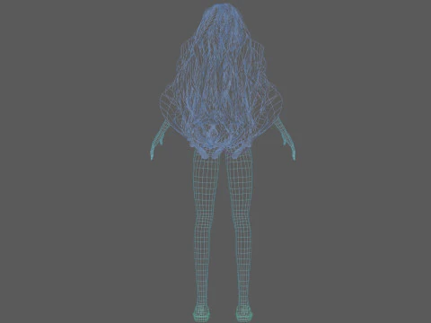 Basic young woman V34153 3D Model