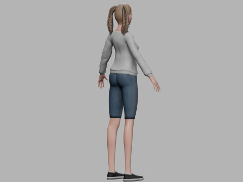 Cool young woman V35973 3D Модель