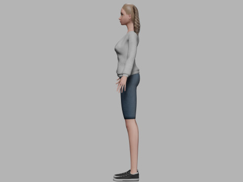 Cool young woman V35973 3D Модель