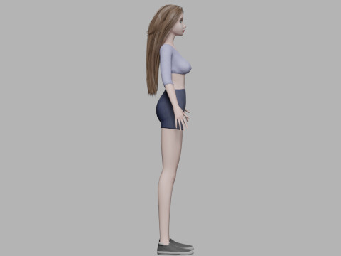 Cute young woman V28430 Modelo 3D