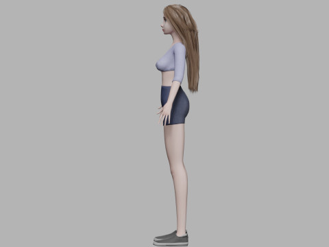 Cute young woman V28430 Modelo 3D