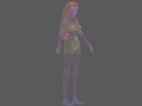 Cute young woman V28430 Modelo 3D