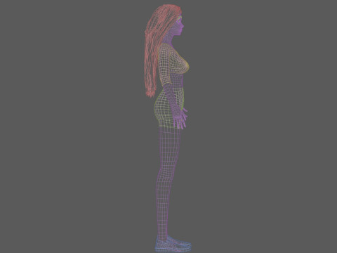Cute young woman V28430 Modelo 3D